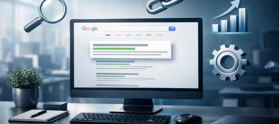 Mi az a Keresőoptimalizálás (SEO)? – Útmutató vállalkozóknak 2026-ban blog bejegyzés kiemelt képe